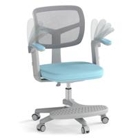 Kinder Bureaustoel met een Zithoogte van 41-52 cm Verstelbare Kinderdraaisteel met Wielen Blauw Kinder Bureaustoel met een Zithoogte van 41-52 cm Verstelbare Kinderdraaisteel met Wielen Blauw