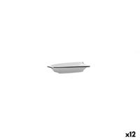 Snackdienblad Quid Gastro Wit Zwart Keramisch 15,5 x 10 cm (12 Stuks)