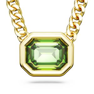 Swarovski 5671583 Ketting Millenia Octagon goudkleurig-groen 45-47 cm