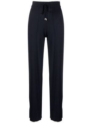 N.Peal pantalon en maille fine - Bleu