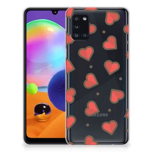 Samsung Galaxy A31 TPU bumper Hearts