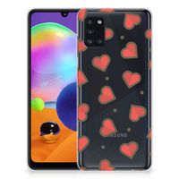 Samsung Galaxy A31 TPU bumper Hearts