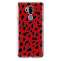 Red Leopard: LG G7 Thinq Transparant Hoesje