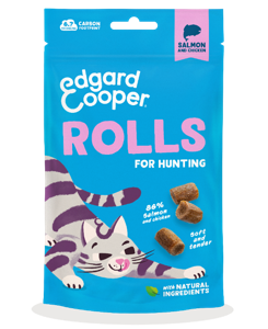 Edgard & Cooper Rolls Zalm & Kip kattensnacks 45 gram