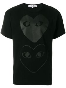 Comme Des Garçons Play t-shirt à imprimés graphiques - Noir