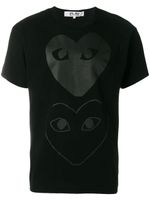 Comme Des Garçons Play t-shirt à imprimés graphiques - Noir - thumbnail