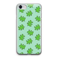 Groene blaadjes: iPhone 8 Transparant Hoesje