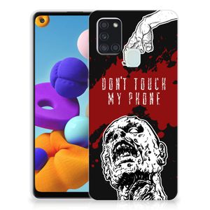 Samsung Galaxy A21s Silicone-hoesje Zombie Blood