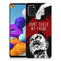 Samsung Galaxy A21s Silicone-hoesje Zombie Blood