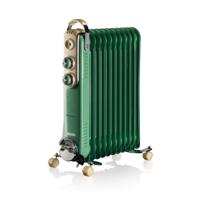 Ariete Vintage groene olieradiator 11-elementen radiator 2500 Watt, 3 standen