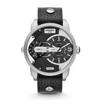 Horlogeband Diesel DZ7307 Leder Zwart 22mm