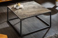 Design salontafel SYMBIOSE 75cm marmer taupe keramiek gemaakt in Italie - 6540670
