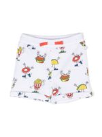 Stella McCartney Kids short de sport à imprimé graphique - Blanc