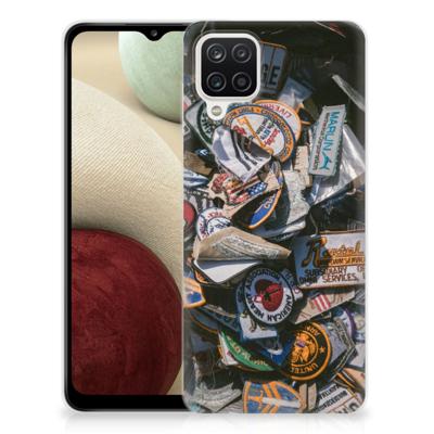Samsung Galaxy A12 | Siliconen hoesje | met foto Badges