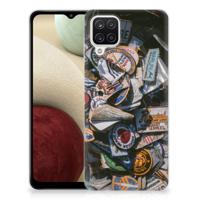 Samsung Galaxy A12 | Siliconen hoesje | met foto Badges