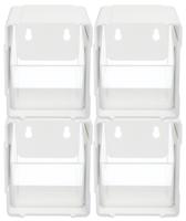 Deflecto sorteer kantelbakje wit, pak met 4 stuks