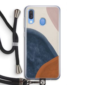 Geo #1: Samsung Galaxy A40 Transparant Hoesje met koord