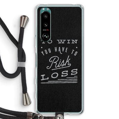 Risk loss: Sony Xperia 5 III Transparant Hoesje met koord