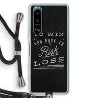 Risk loss: Sony Xperia 5 III Transparant Hoesje met koord