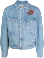 Kenzo veste boutonnée à fleurs - Bleu - thumbnail