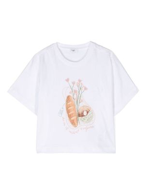 Il Gufo t-shirt en coton à imprimé graphique - Blanc