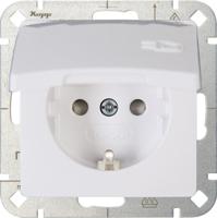 Enzo Kopp hk05 arctic wit inbouw stopcontact ra met deksel - 4621510