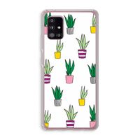 Sanseveria: Samsung Galaxy A51 5G Transparant Hoesje Sanseveria: Samsung Galaxy A51 5G Transparant Hoesje