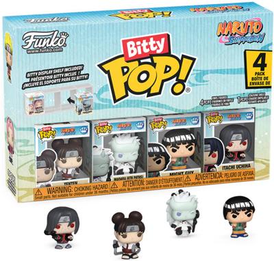 Naruto Shippuden Funko Bitty Pop! 4-Pack: Tenten / Madara / Might Guy / Itachi Uchiha