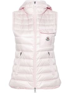 Moncler gilet Glygos à capuche - Rose