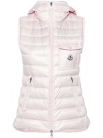 Moncler Glygos hooded gilet - Rose