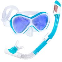 Atlantis Abaco Snorkelset Duikbril White/Turquoise One Size