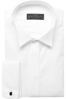 John Miller Tailored Fit Gala shirt wit, Effen