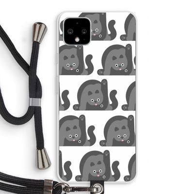 Cats: Pixel 4 XL Transparant Hoesje met koord