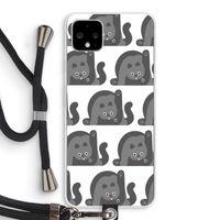 Cats: Pixel 4 XL Transparant Hoesje met koord