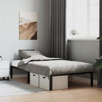 Bedframe metaal zwart 107x203 cm