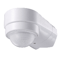 PIR bewegingssensor met schemerschakelaar - 240° - Opbouw - 10 meter bereik - Maximaal 600 Watt - IP65 waterdicht - Wit