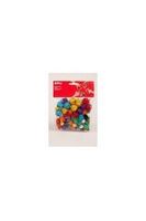 Apli pompons, zakje met 78 stuks in geassorteerde glitter kleuren - thumbnail