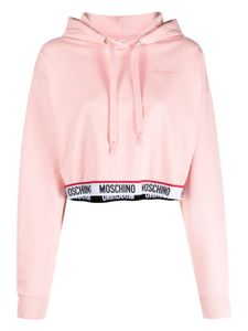 Moschino hoodie à logo en relief - Rose