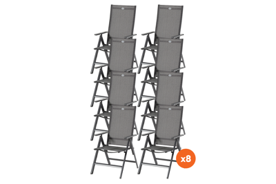 Set van 8 - Hartman Aruba verstelbare stoel