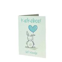'Aardkaart 'Kiekeboe lief kleintje' jongen' kopen? | FOR YOU GIFTS