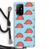 Dinosawrr: Oppo A94 5G Transparant Hoesje met koord
