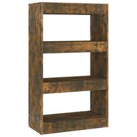 vidaXL Boekenkast/kamerscherm 60x30x103 cm bewerkt hout gerookt eiken