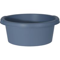 Blauwe afwasteil/afwasbak rond kunststof 6 liter - Afwasbak - thumbnail