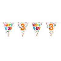 Folat BV Vlaggenlijn confetti 3 jaar, 10mtr.
