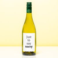 Wijnfles Just To Say Sorry - Wit (Sauvignon Blanc)