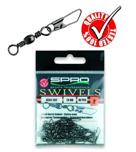 Spro Barrel Swivel + Safety - snap 12 8kg