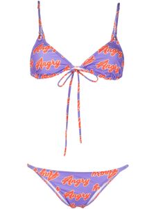 Natasha Zinko bikini Angry imprimé - Violet