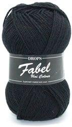 Drops Fabel Uni Colour 400 Black