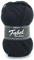 Drops Fabel Uni Colour 400 Black