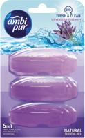 Toiletblok navulling Ambi Pur lavendel en rozemarijn 3 x 55 ml